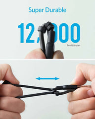 Anker <b>321</b> USB-A to Lightning Cable (3 ft 3-in-1)