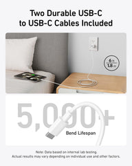 Anker <b>511</b> Charger (Nano Pro) with 6 ft USB-C Cable(2-Pack)