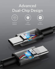 New Nylon USB-C to USB-C 100W Cable (10 ft)