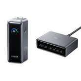 Anker Prime Power Bank (9.6K, 65W, Fusion) and Charger (200W, 6 Ports, GaN)