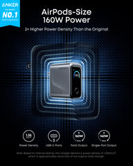 Anker Prime Charger (160W, 3 Ports, Smart Display)