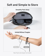 Anker USB-C to USB-C Cable (3 ft / 6 ft, 240W, Upcycled-Braided, 2-Pack)