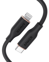 Anker <b>641</b> USB-C to Lightning Cable (Flow, 3ft Silicone)