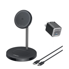 Anker Nano Charger (30W) and Anker MagGo Wireless Charger (2-in-1, Stand)