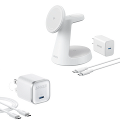 Anker MagGo Wireless Charging Station and Anker Nano Charger (45W) with USB-C to USB-C Cable