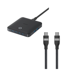 Anker Nano Charger (130W, 6 Ports) with 240W USB-C to USB-C Cable