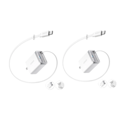 Anker Nano Charger (35W, Built-In Retractable USB-C Cable) 2- Pack