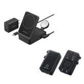 Anker MagGo Wireless Charging Station (Foldable 3-in-1) & Anker Nano Travel Adapter (5-in-1, 20W, 1-Pack)