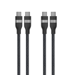 Anker USB-C to USB-C Cable (3 ft / 6 ft, 240W, Upcycled-Braided, 2-Pack)