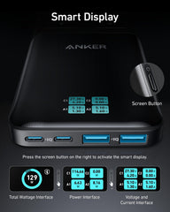 Anker Prime 6-in-1 Charging Station (140W) and 2 Pack Anker New Nylon USB-C to USB-C Cable (3 ft)