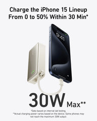 Anker Nano Power Bank (30W, Built-In USB-C Cable) & Anker MagGo Wireless Charging Station (3-in-1, Dock Stand)