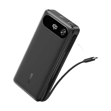 Anker Power Bank (20K, 87W, Built-In USB-C Cable)