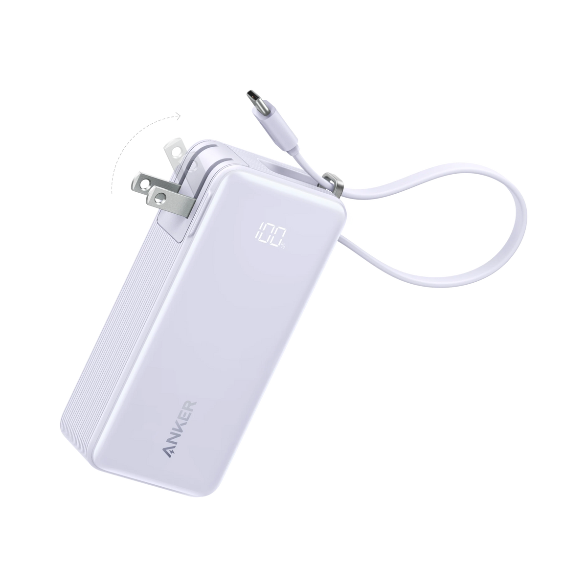 Anker Power Bank (10K, Fusion, Built-In Cable)