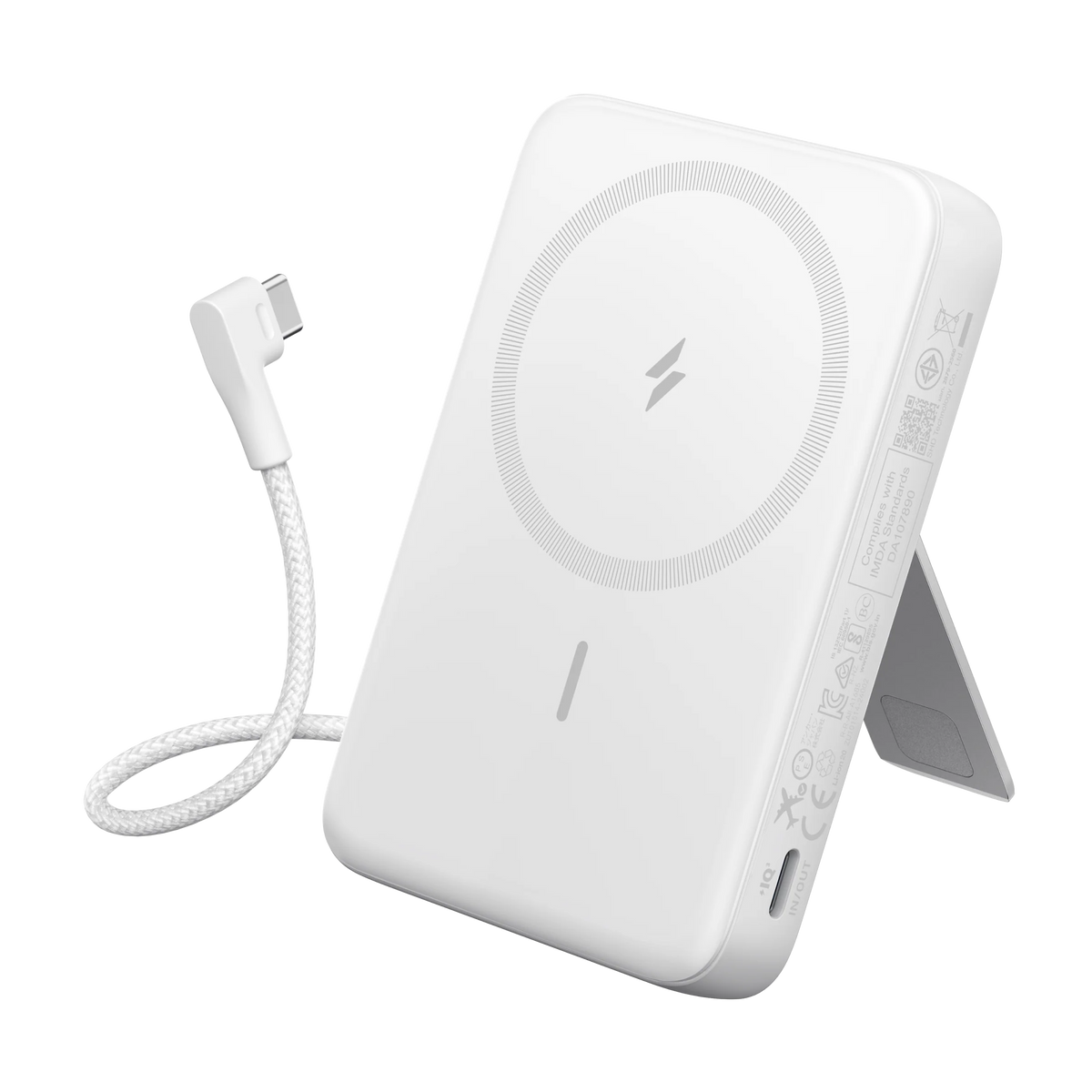 Anker Zolo Magnetic Power Bank (10K,30W,Built-in USB-C Cable)