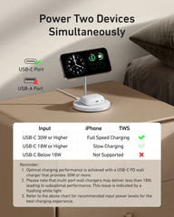 Refurbished Anker MagGo Wireless Charger (2-in-1, Stand)