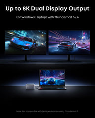 Anker Prime TB5 Docking Station (14-in-1, 8K, Thunderbolt 5 ) and Thunderbolt 5 Cable (3.3 ft, 80Gbps, 240W)