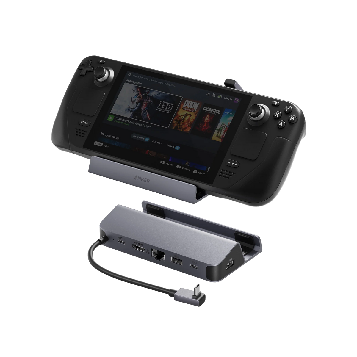 Anker USB-C Hub (6-in-1, For Handheld Game Console)