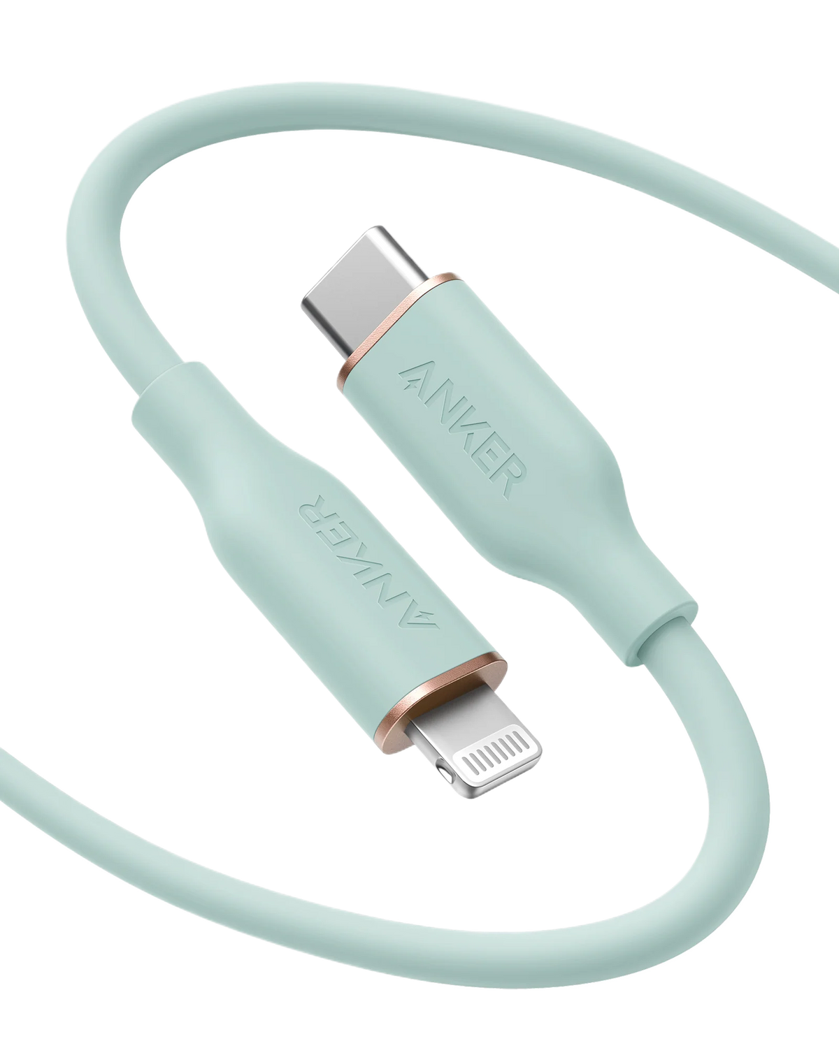 Anker <b>641</b> USB-C to Lightning Cable (Flow, 3ft Silicone)