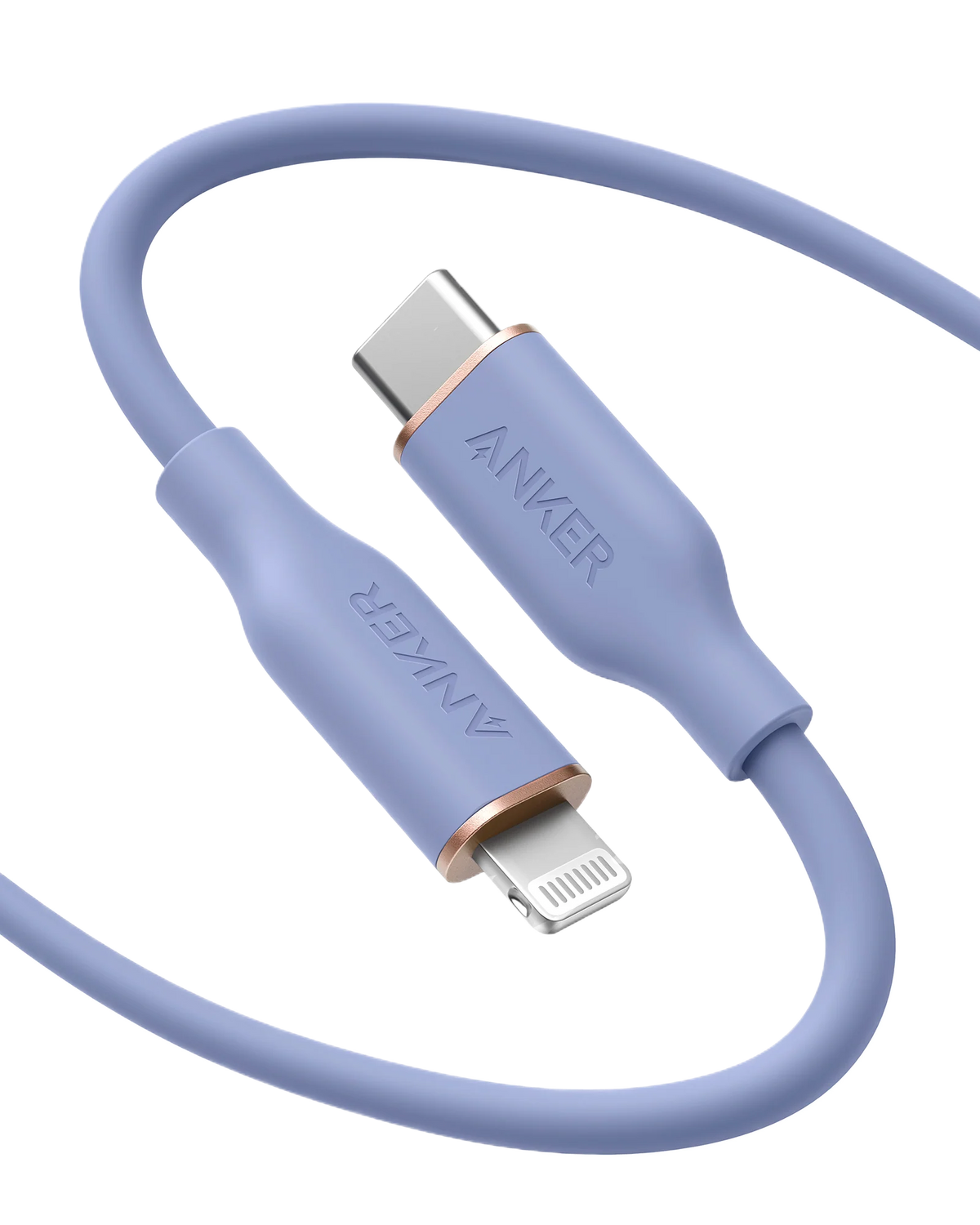 Anker <b>641</b> USB-C to Lightning Cable (Flow, 3ft Silicone)