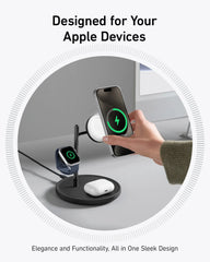 Anker MagGo Wireless Charging Station (3-in-1 Stand) and Anker Nano Charger (30W)