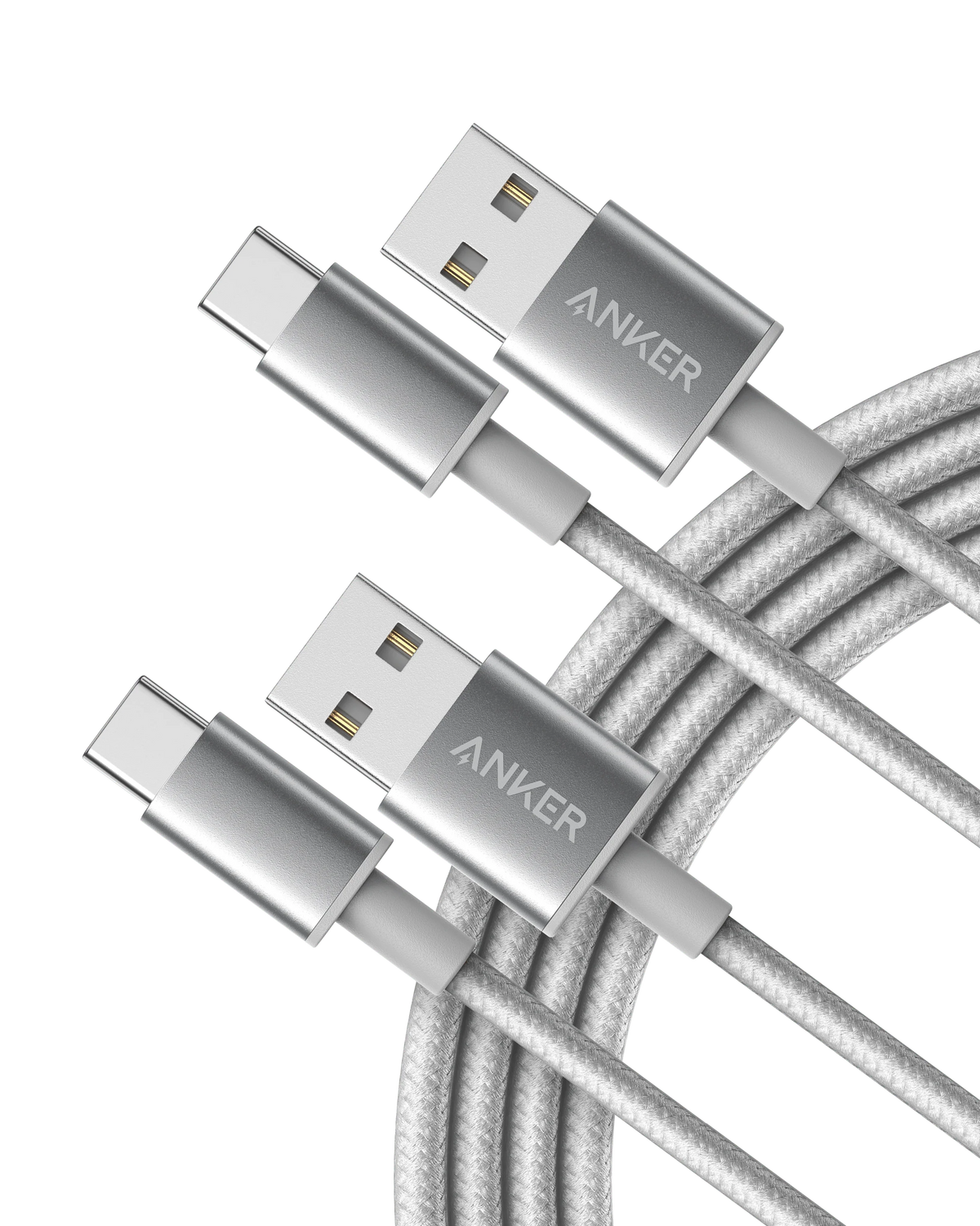 Anker Premium Nylon USB-C to USB-A Cable (2-Pack)