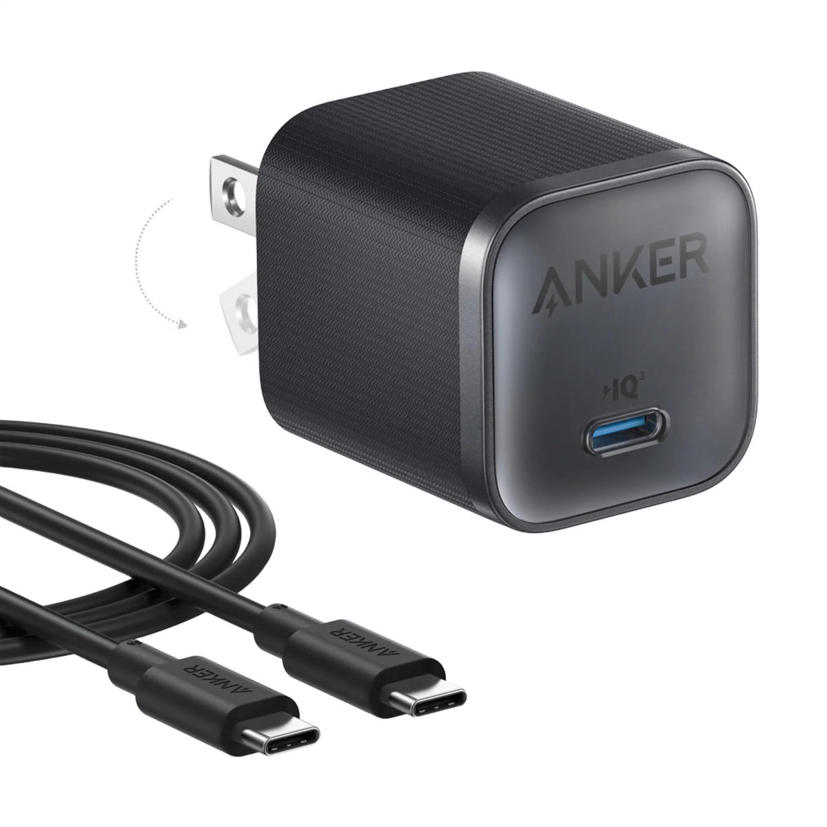 Anker Nano Charger (45W) with USB-C to USB-C Cable