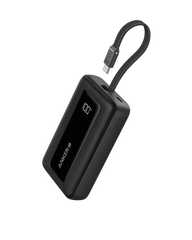 Anker Zolo Power Bank (10K, 30W) with a 5.4-inch (13.7 cm) built-in USB-C cable.