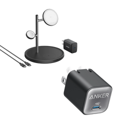 Anker MagGo Wireless Charging Station (3-in-1 Stand) and Anker Nano Charger (30W)