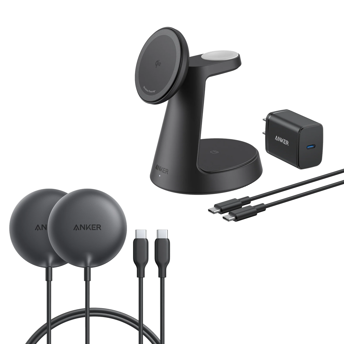 Anker MagGo Wireless Charging Station and Anker Zolo Magnetic Wireless Charger