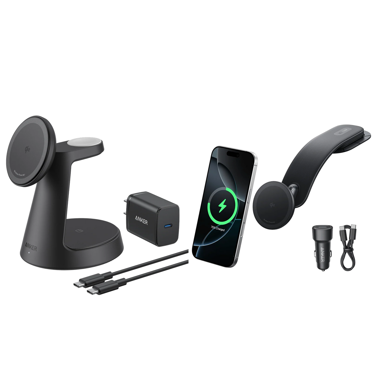 Anker MagGo Wireless Charging Station and Anker Nano Wireless Car Charger