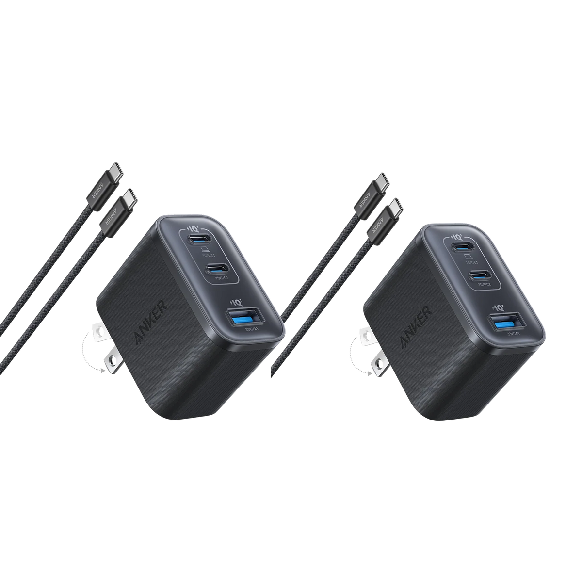 Anker Nano Charger (70W, 3 Ports) -2 Pack