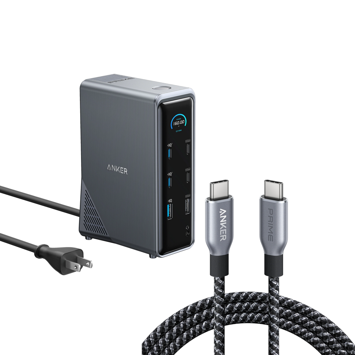 Anker Prime Charging Docking Station with 240W USB-C to USB-C Cable