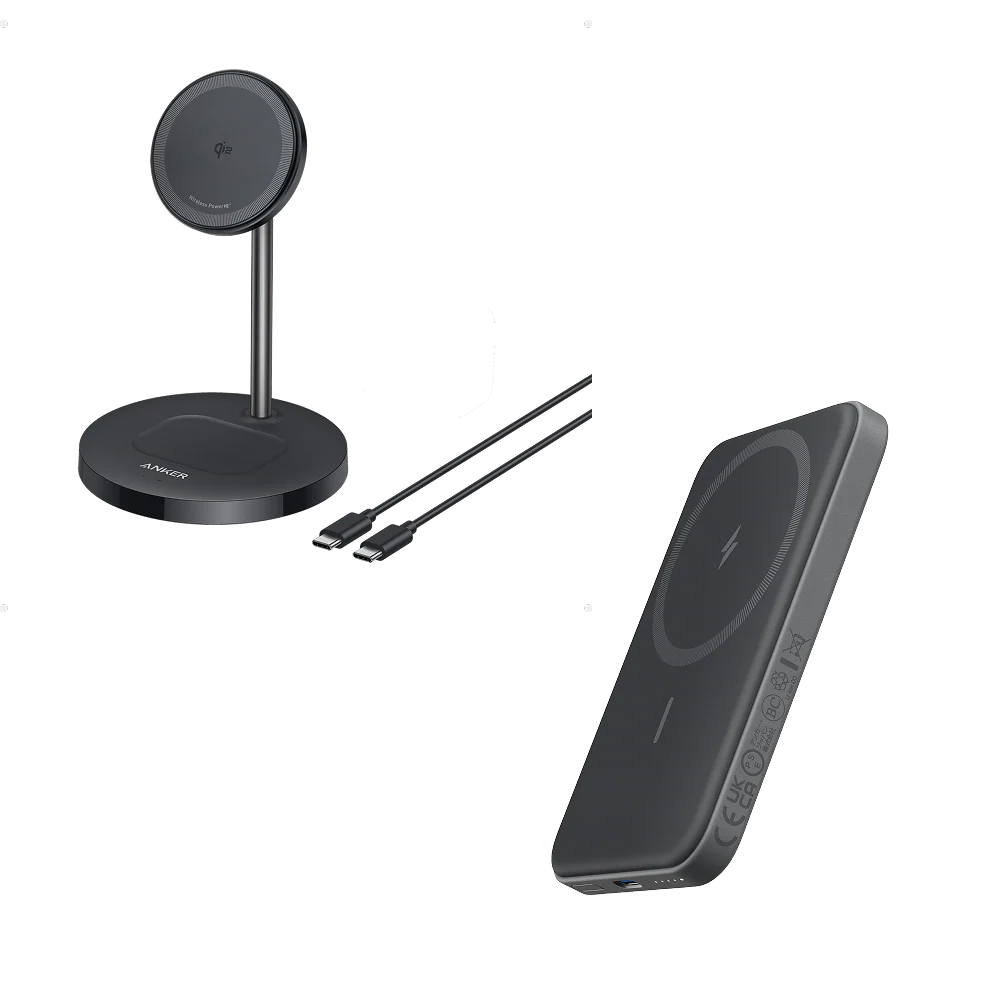 Anker <b>621</b> Magnetic Battery (MagGo) & Anker MagGo Wireless Charger (2-in-1, Stand)