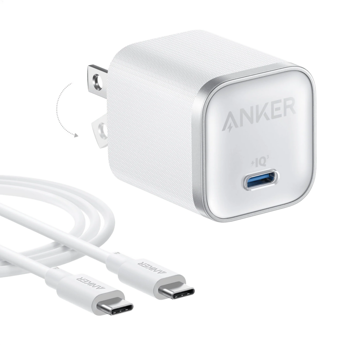 Anker Nano Charger (45W) with USB-C to USB-C Cable